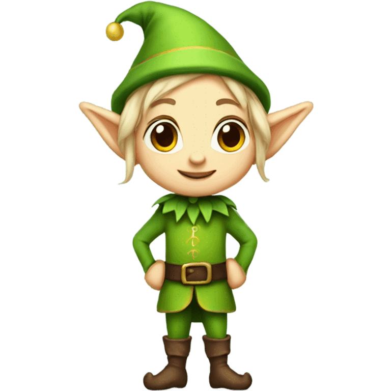 Cute elf full body  emoji