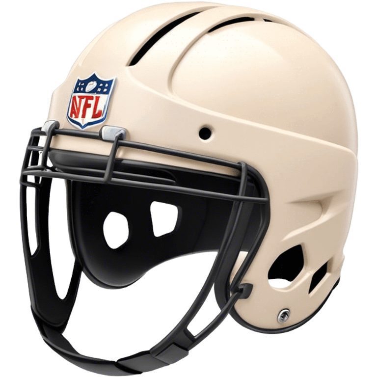 Cinematic Realistic image of AFL headgear featuring detailed cushioning and protective design elements, rendered with dynamic reflections on synthetic materials and set against a blurred action-packed background emoji