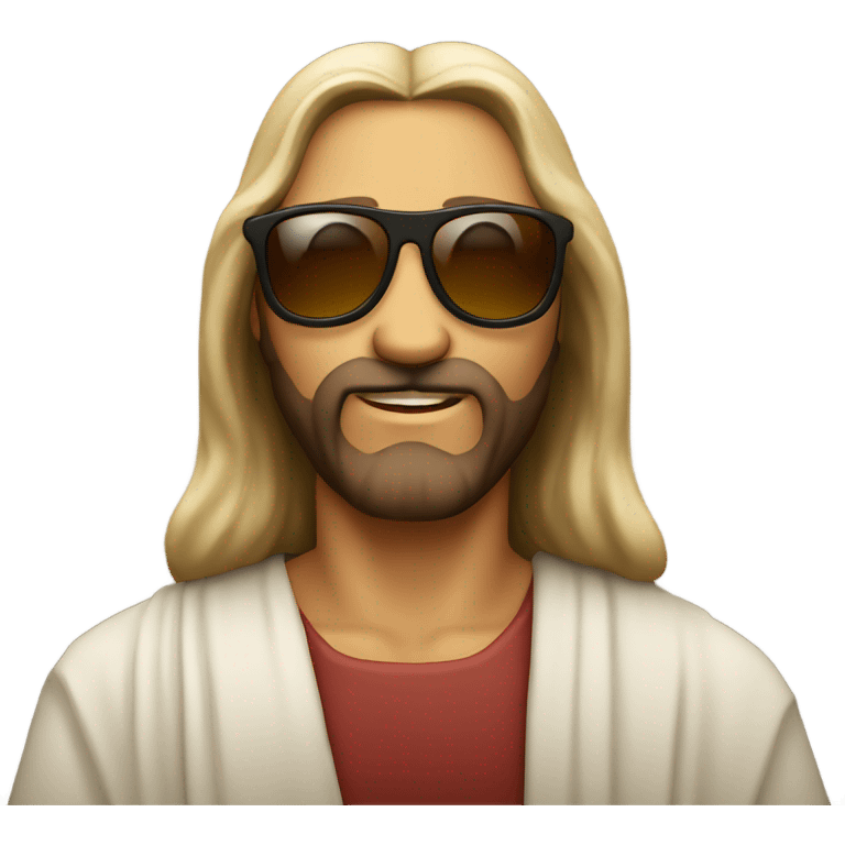 Jesus wearing sunglass emoji