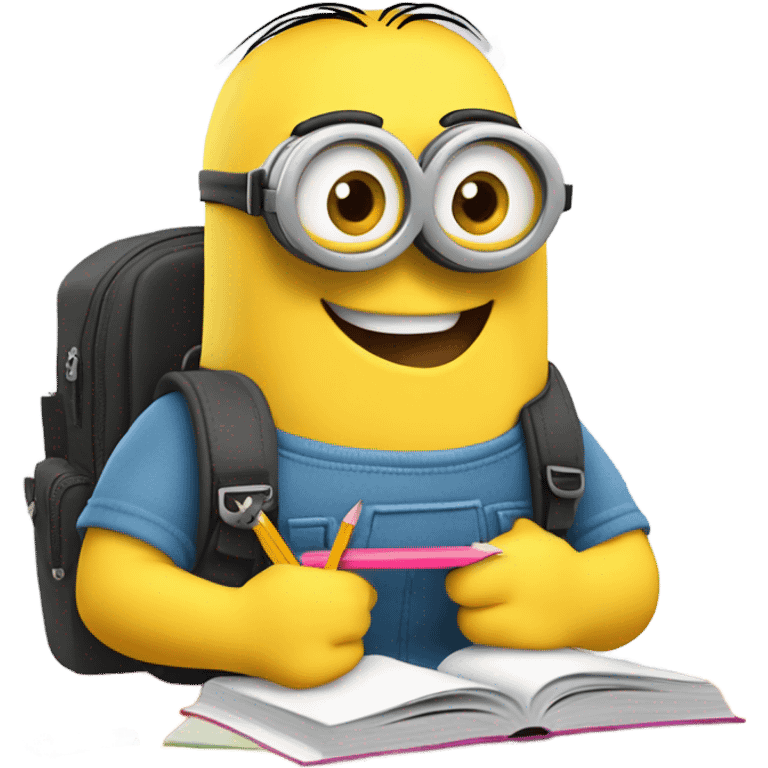 Minion student emoji