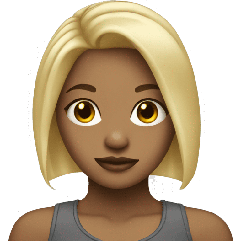 girl with tattoos and blonde hair  emoji