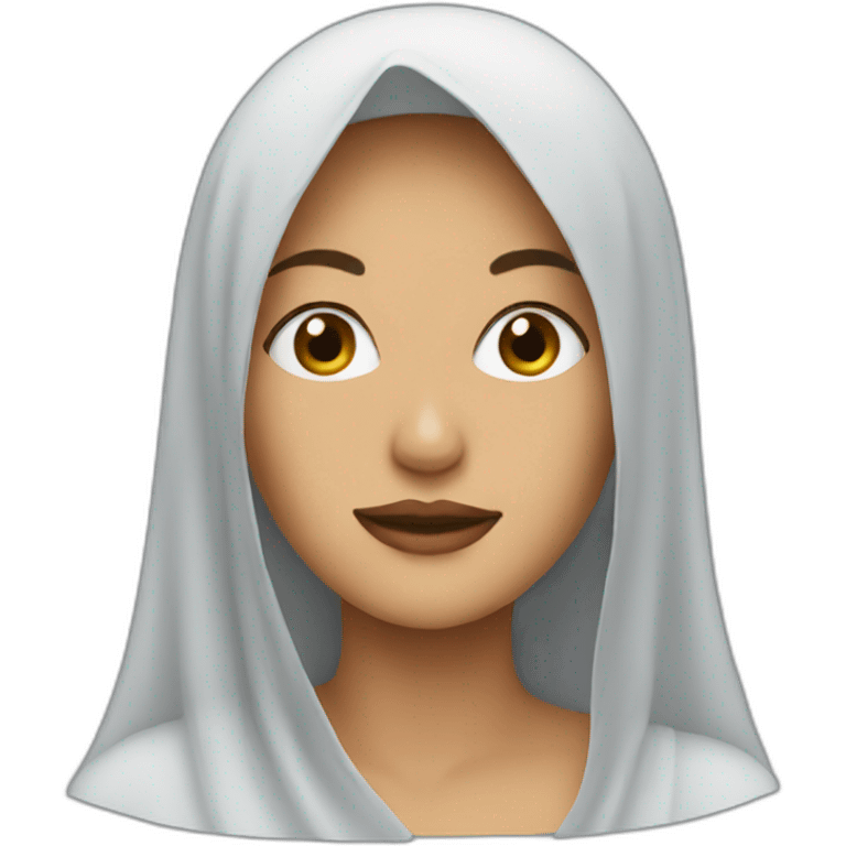 a woman wearing a veil emoji