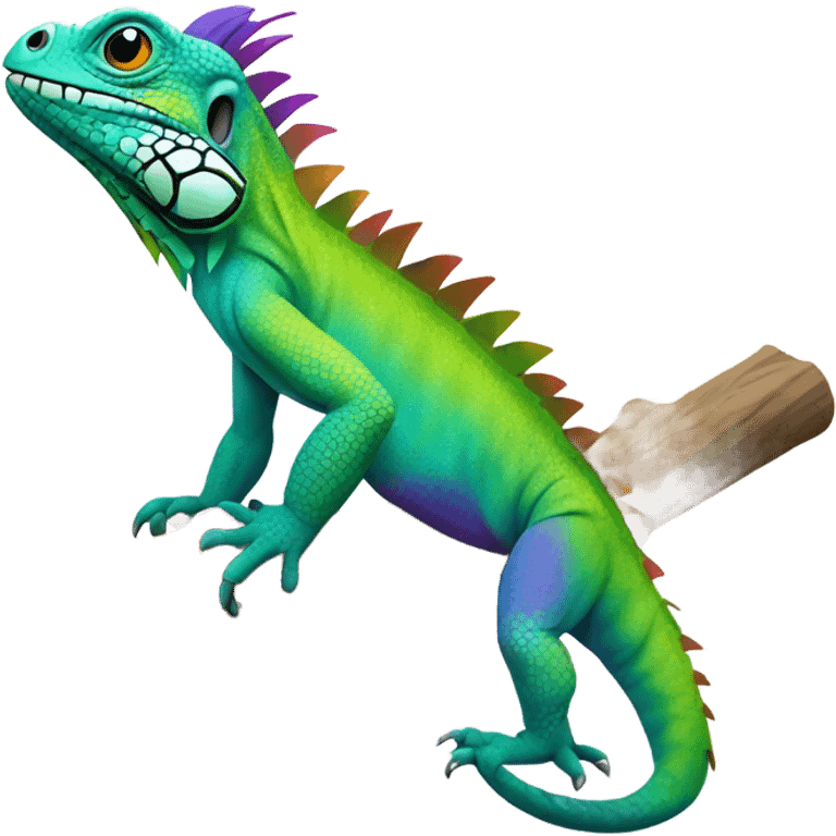 Gay iguana emoji