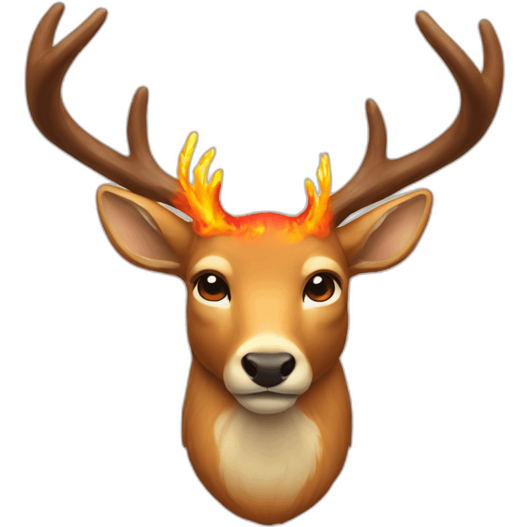 deer-with-flaming-antlers emoji