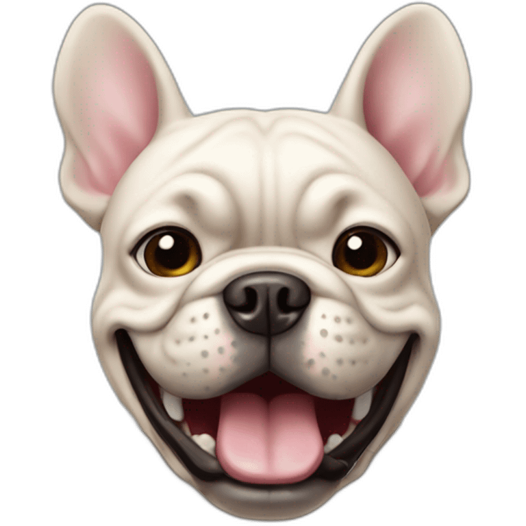 Bouledogue qui chante emoji