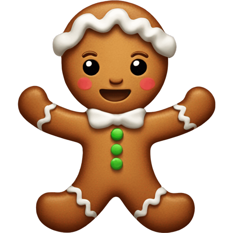 Cute gingerbread  emoji