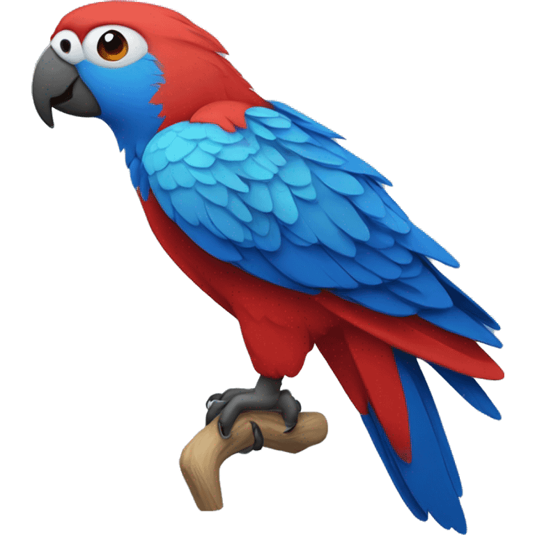 Blue and Red Parrot emoji