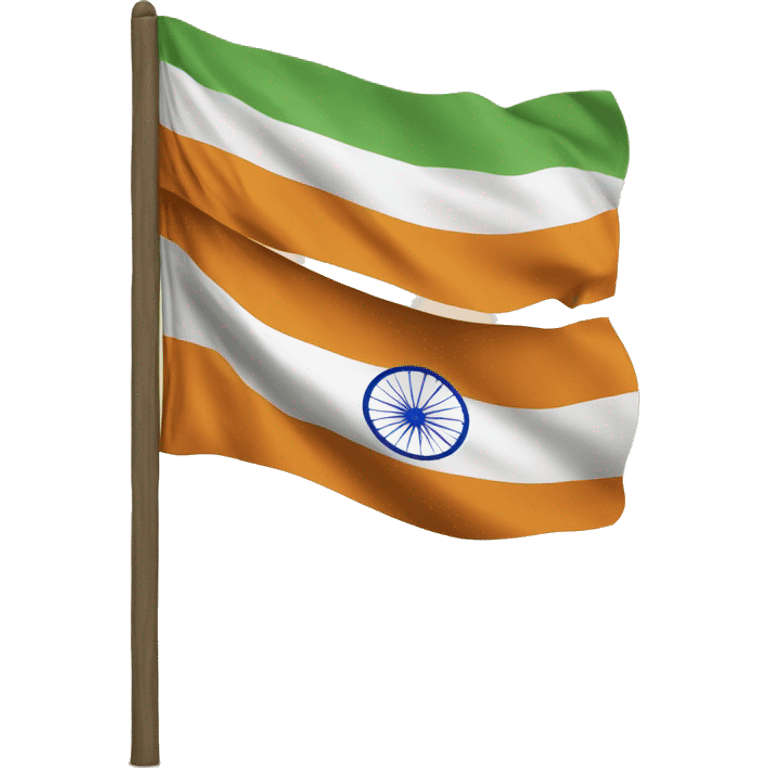 Make a Indian flag being proud emoji