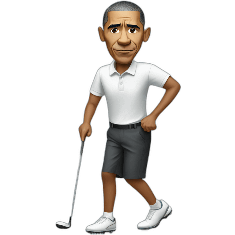 obama golfing emoji