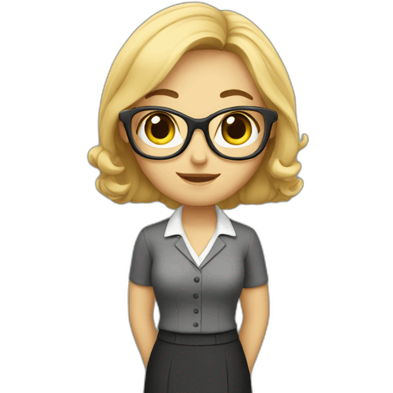 a cute teacher emoji