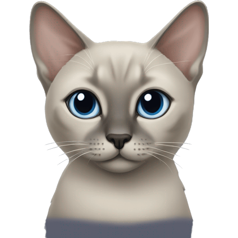 Blue mink tonkinese cat emoji