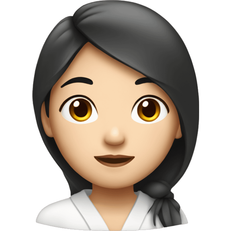 an asian girl in spa emoji