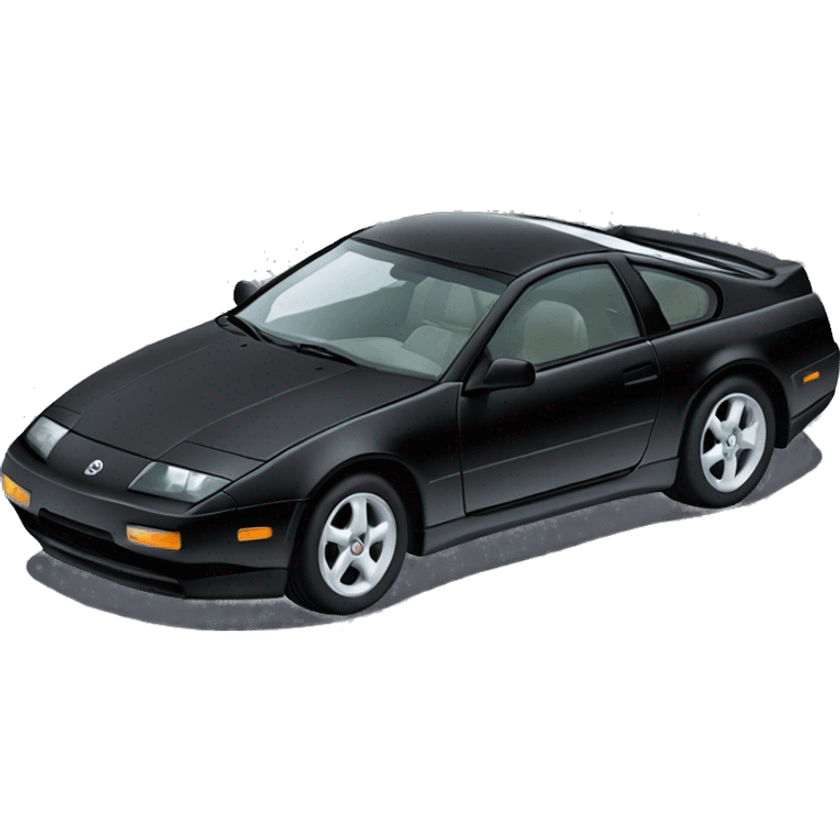 Black Nissan 300zx with T-top sunroof from 1996 emoji