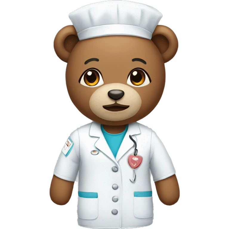 Teddy nurse  emoji