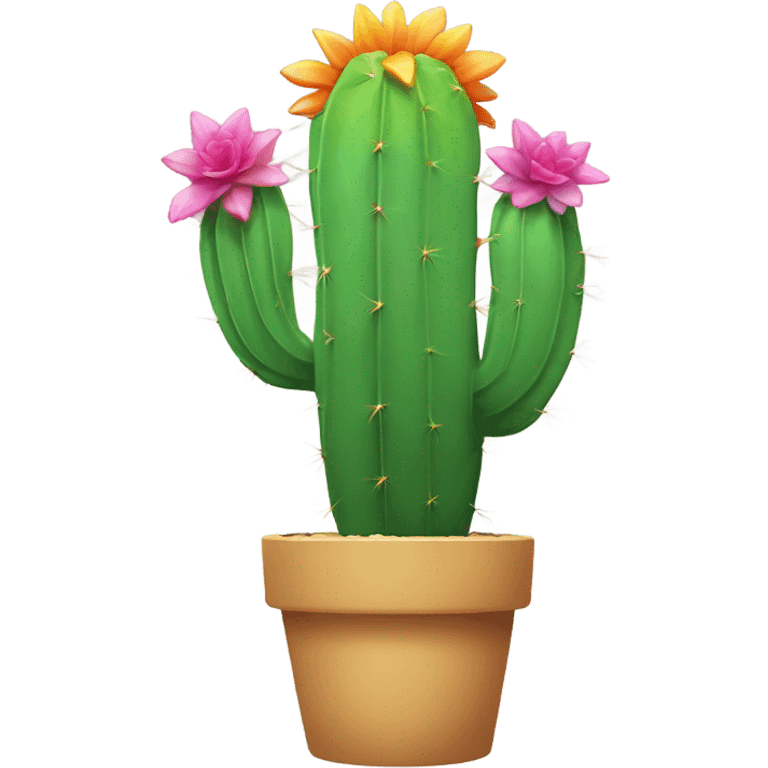 Rainbow cactus ￼ emoji