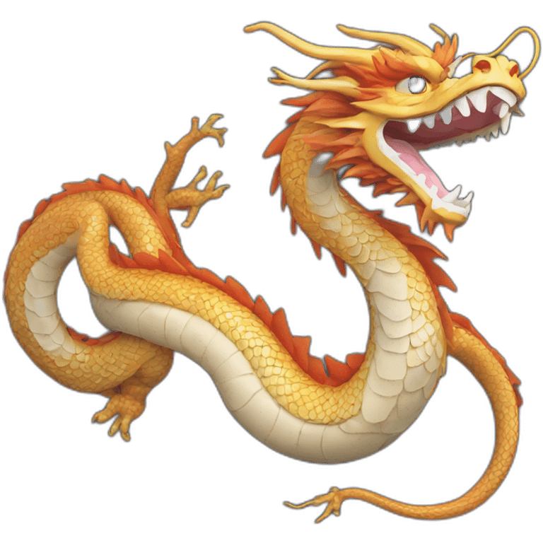 Chinese dragon Ouroboros emoji