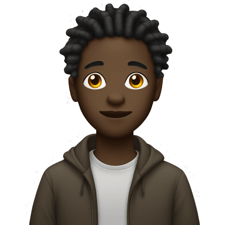 Black boy with dreads emoji