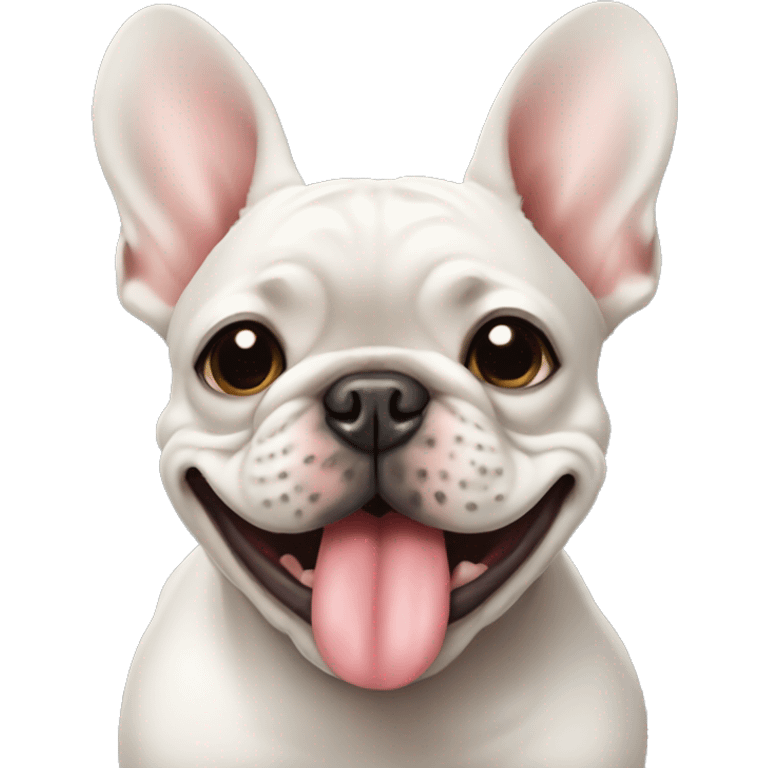 Frenchie licking his chops emoji