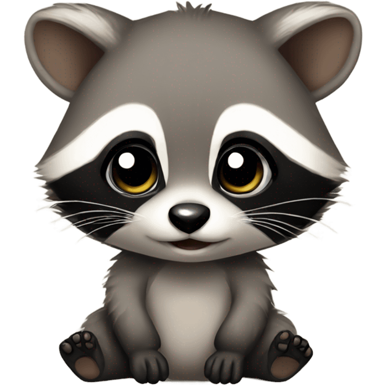 Baby raccoon emoji