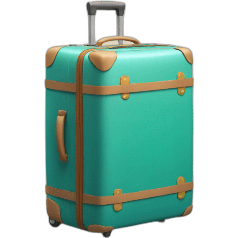 Colored luggage emoji