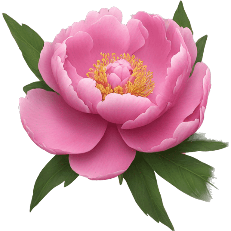 Pink peony emoji