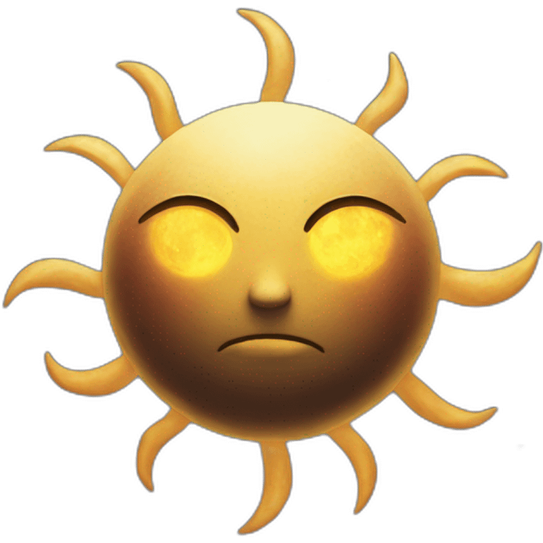 Sun moon emoji