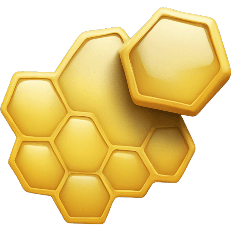 small yellow honeycomb chat bubble, mostly rectangular with rounded edges. Only outside needs to resemble honeycomb emoji