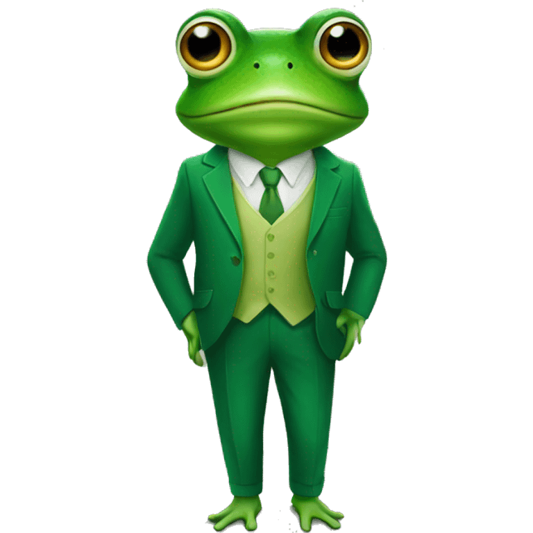 frog in a green suit emoji