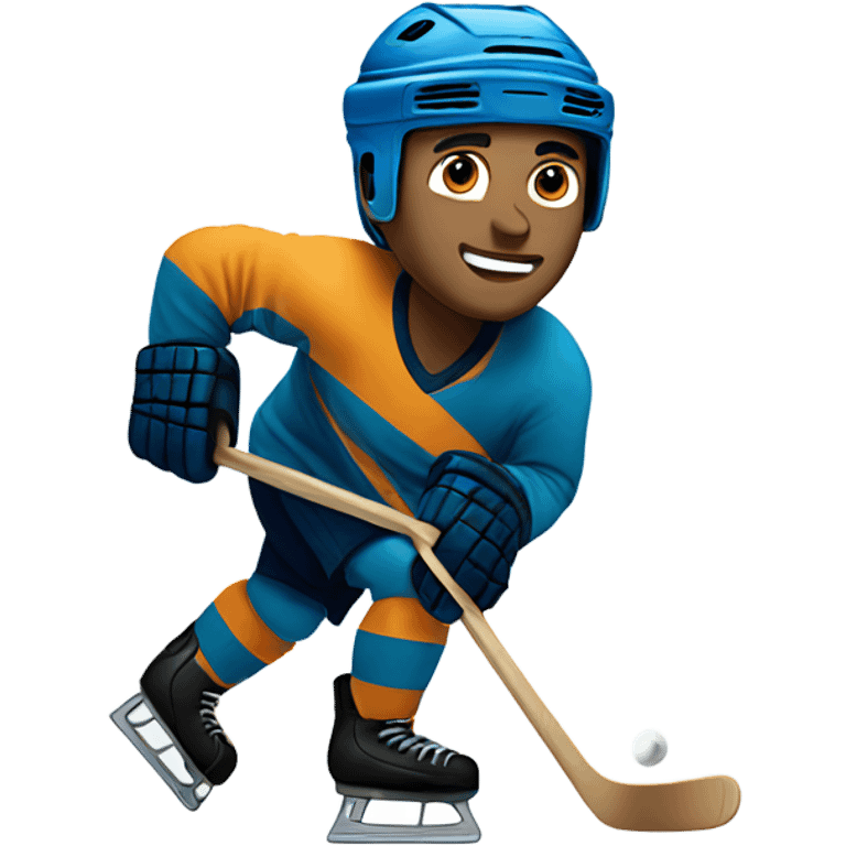 Guy playing ice hockey  emoji