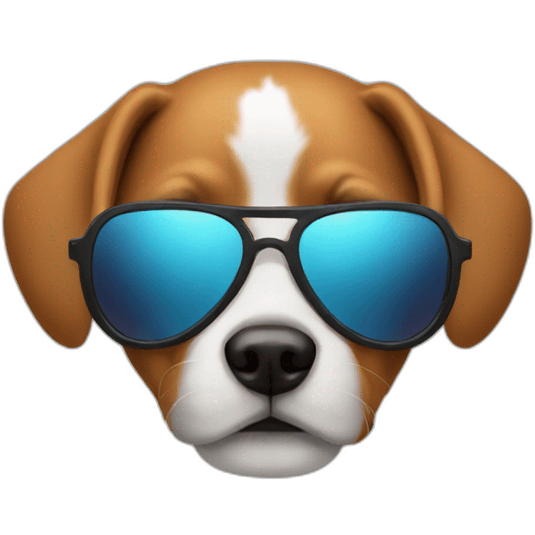 Dog with sunglasses  emoji