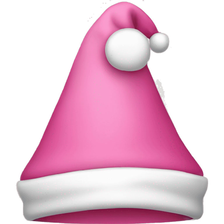 Christmas hat pink emoji