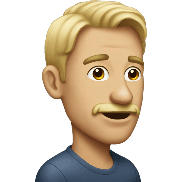 guy with big nose from the side emoji