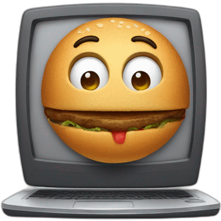 Patty with computer emoji