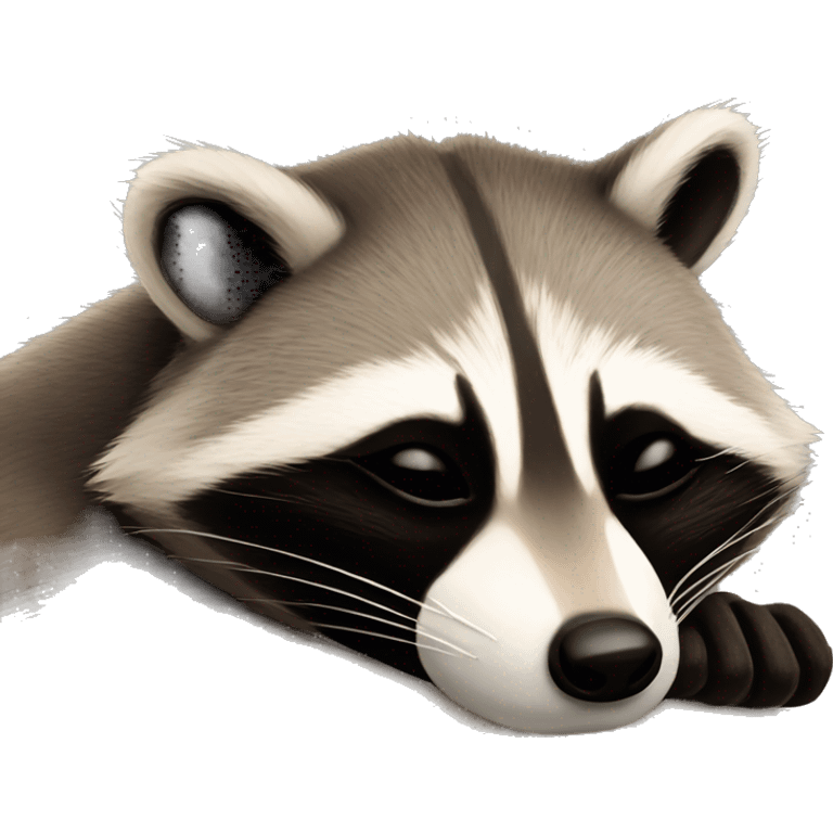 Racoon sleeping  emoji