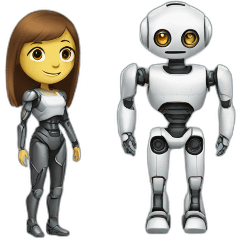 Robot AND human emoji