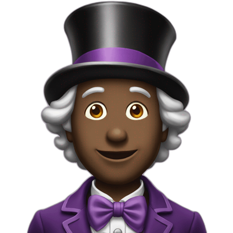 Wonka black emoji