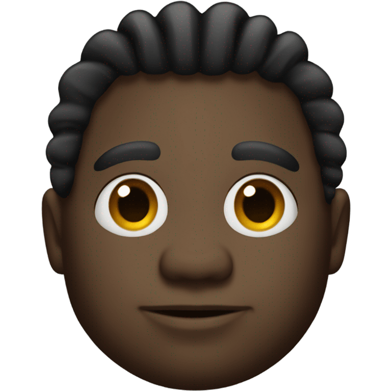 A half fat black man with dreads emoji