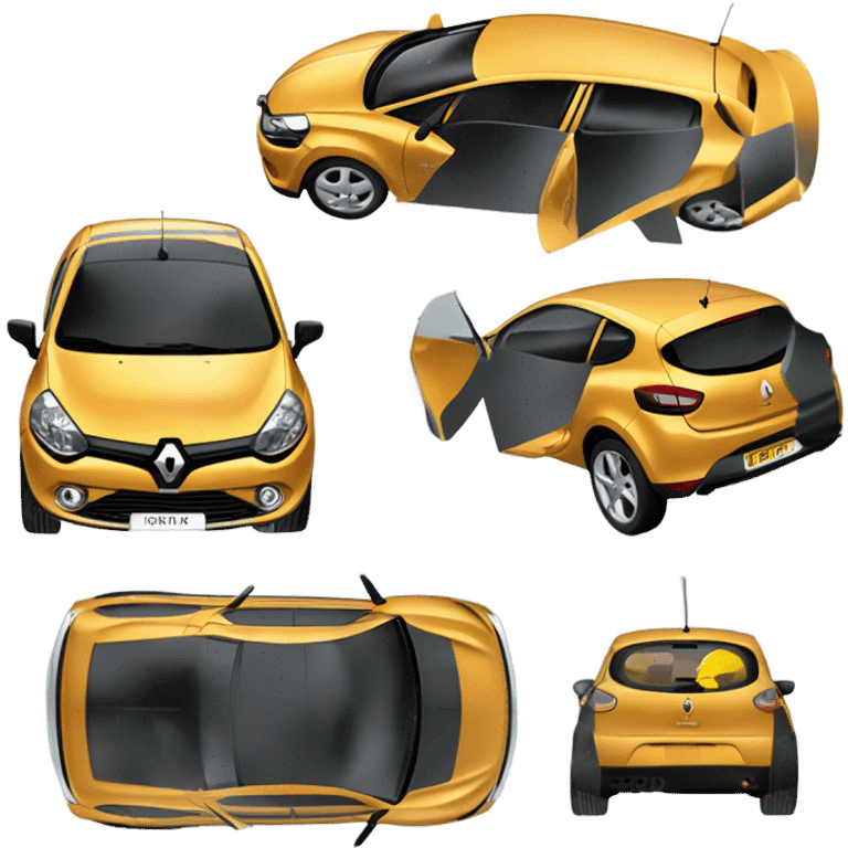 Clio 3 accidentée emoji