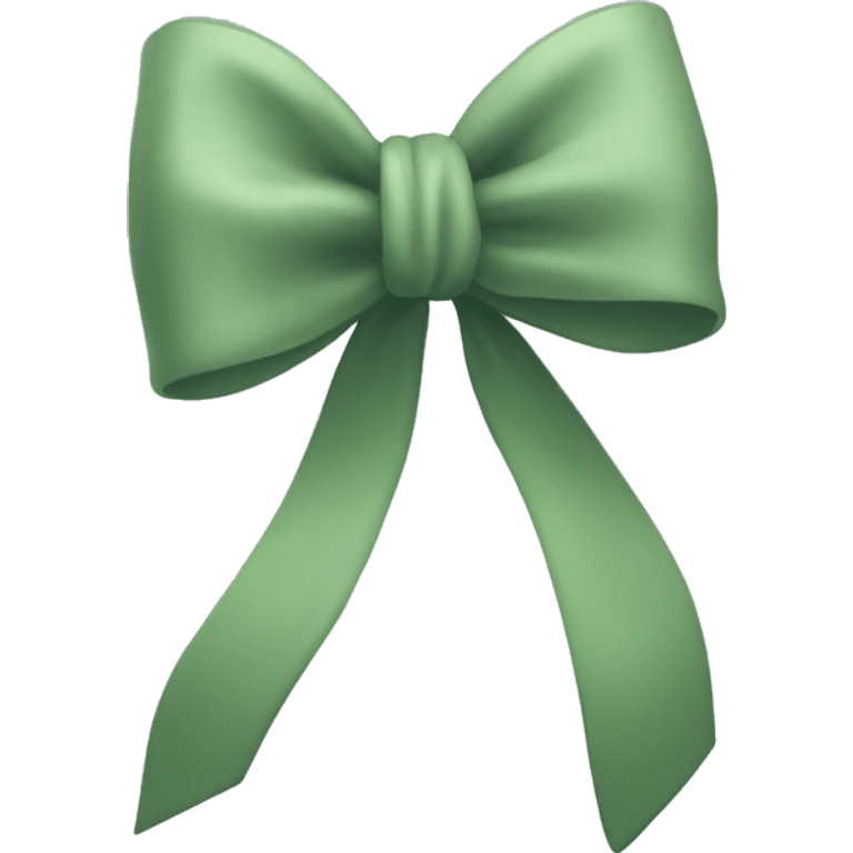 sage green bow emoji