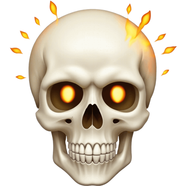 A skull emoji with their mind exploded emoji