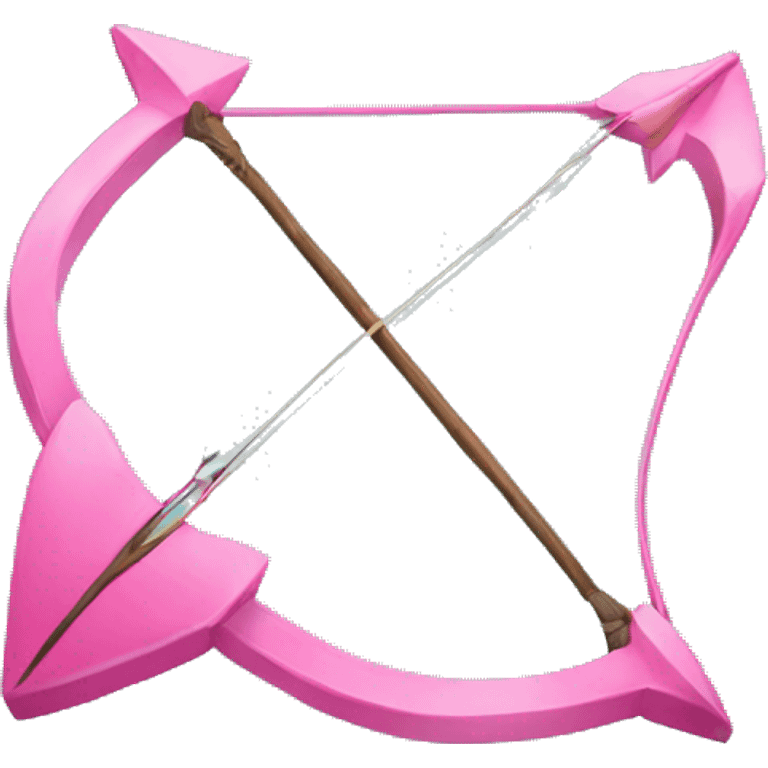 Pink bow arrow emoji