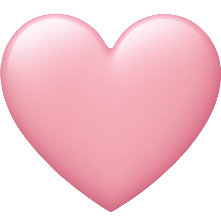 Soft pink Heart  emoji