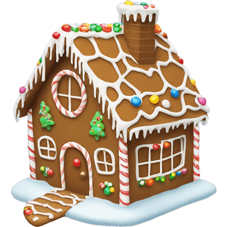 gingerbread house emoji