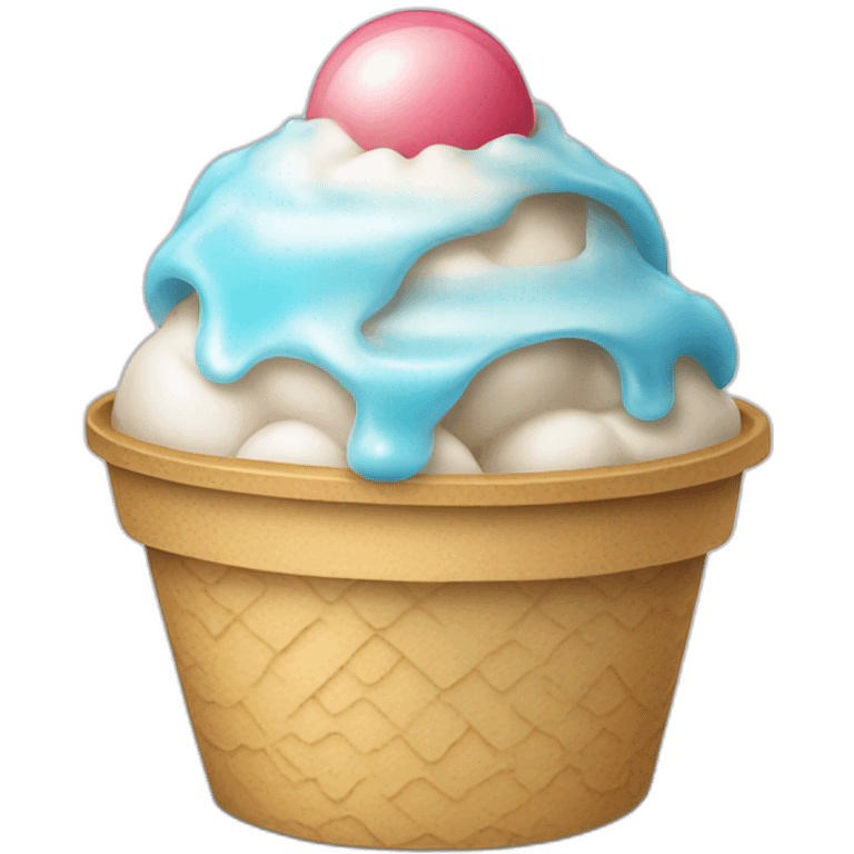 Shaved Ice cream emoji