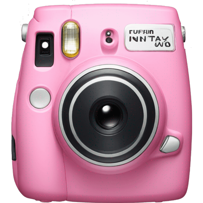 fujifilm pink instax camera  emoji