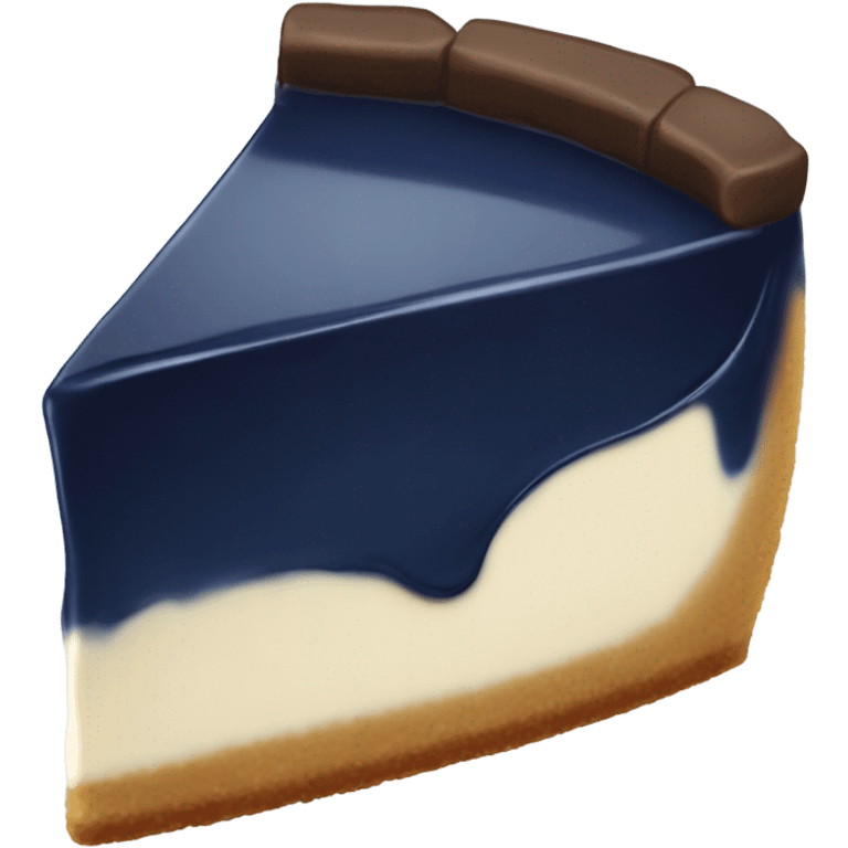 dark blue cheesecake emoji