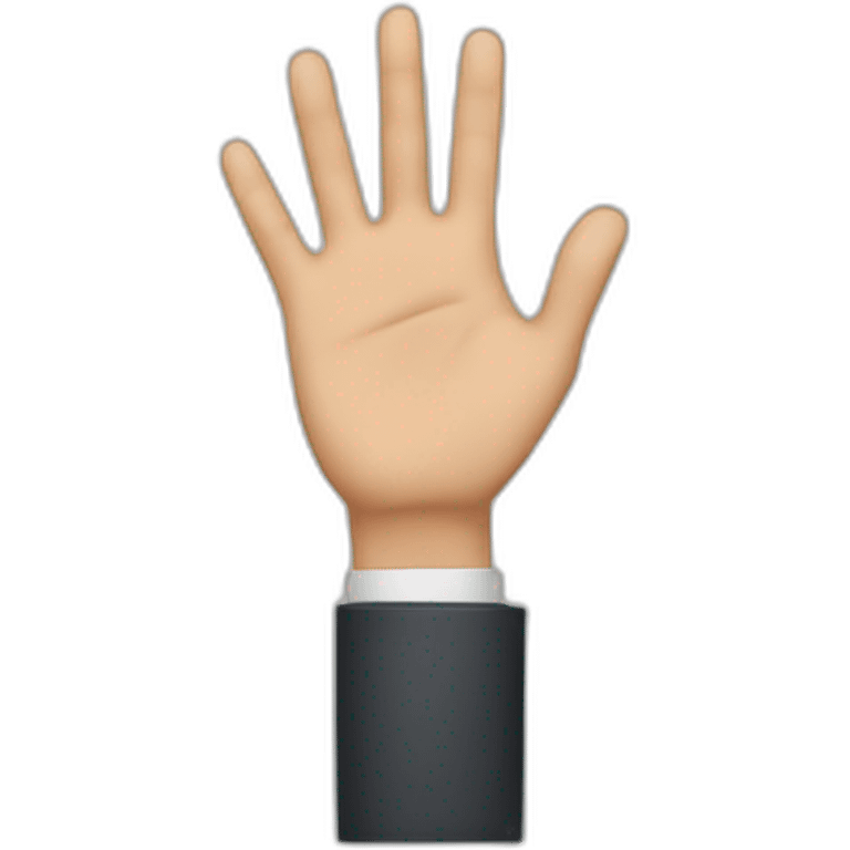 Man showing his hand towards right side emoji