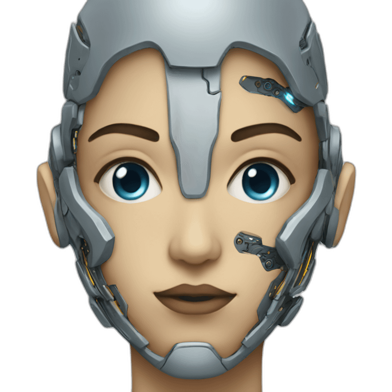 cyborg face emoji