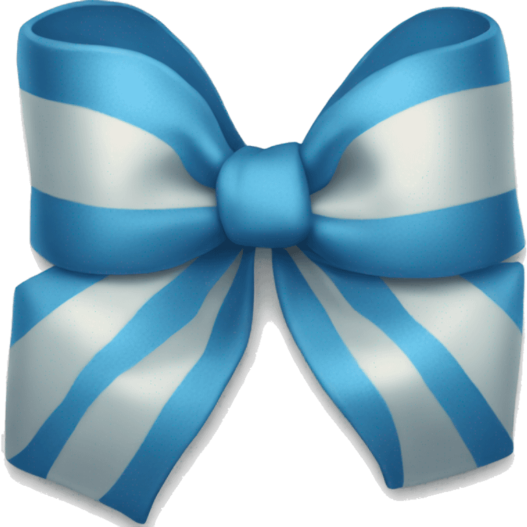 blue bow  emoji