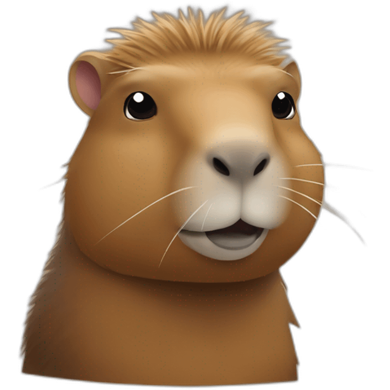 capybara as rambo emoji